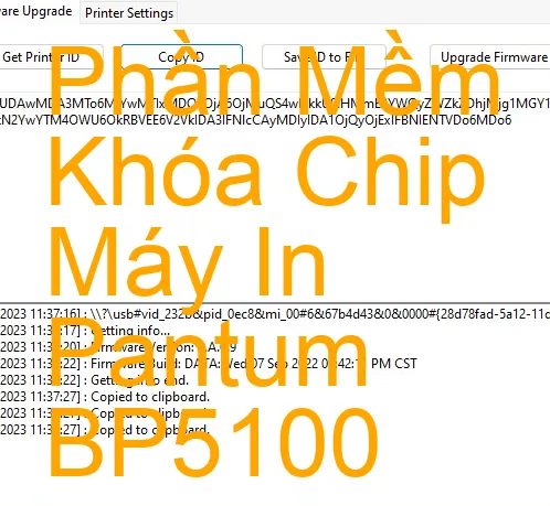 Phần mềm reset chip mực máy in Pantum BP5100
