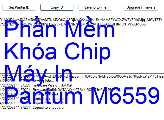 Phần mềm reset chip mực máy in Pantum M6559